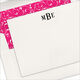 Block Monogram Letterpress Flat Note Cards Image 4 of 4